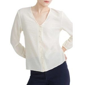 Madewell V-Neck Button-Down Shirt